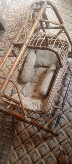wooden baby cot
