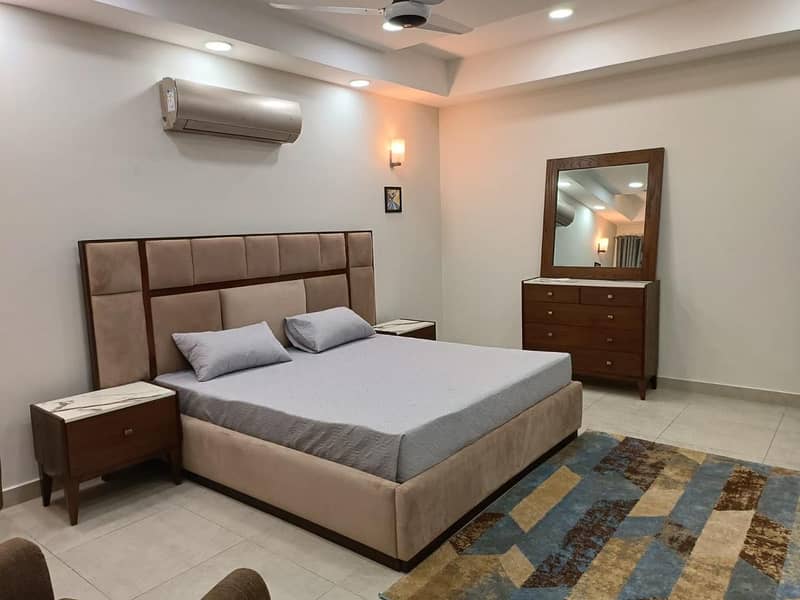 For rent two bed luxury furnished apartment in Bahria town phase 2 9