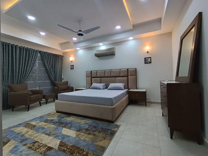 For rent two bed luxury furnished apartment in Bahria town phase 2 13