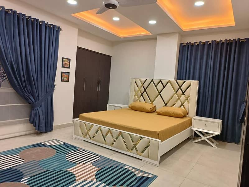 For rent two bed luxury furnished apartment in Bahria town phase 2 14