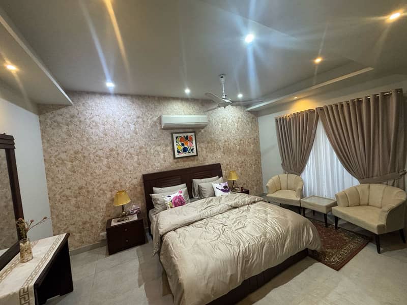 For rent two bed luxury furnished apartment Bahria town phase 2 , safari villas 3 6