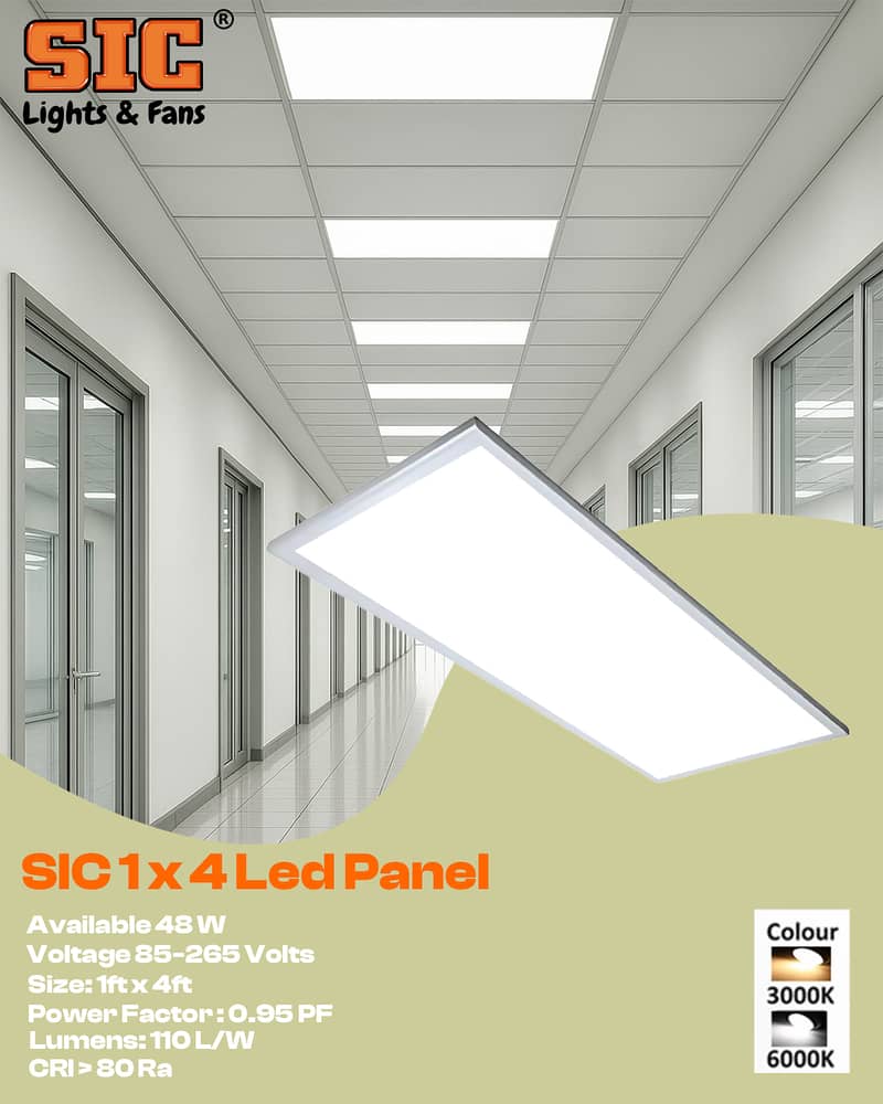 SIC 1x4 LED Light Panel 0
