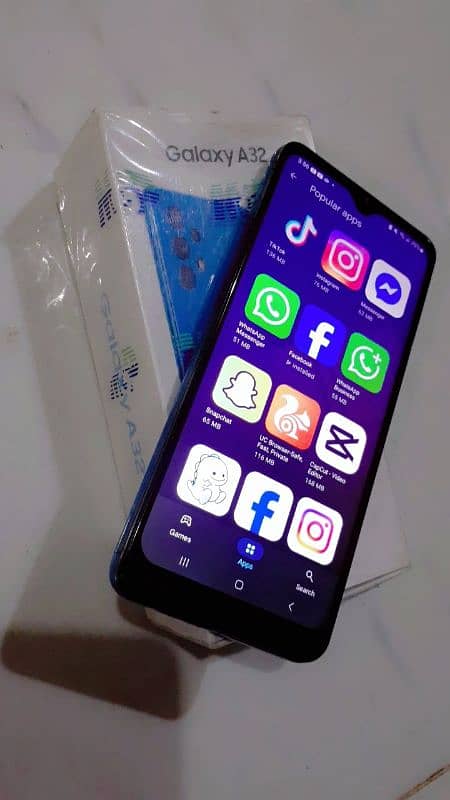 Samsung with box 6gb 128gb 0