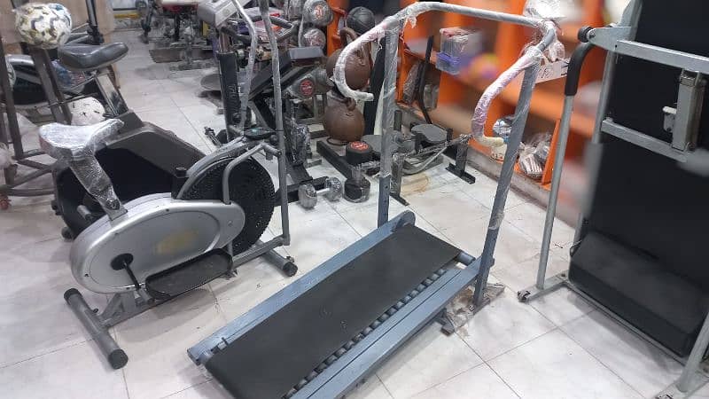 Elliptical cycle exercise cycling machine Manual treadmill walk gym 3