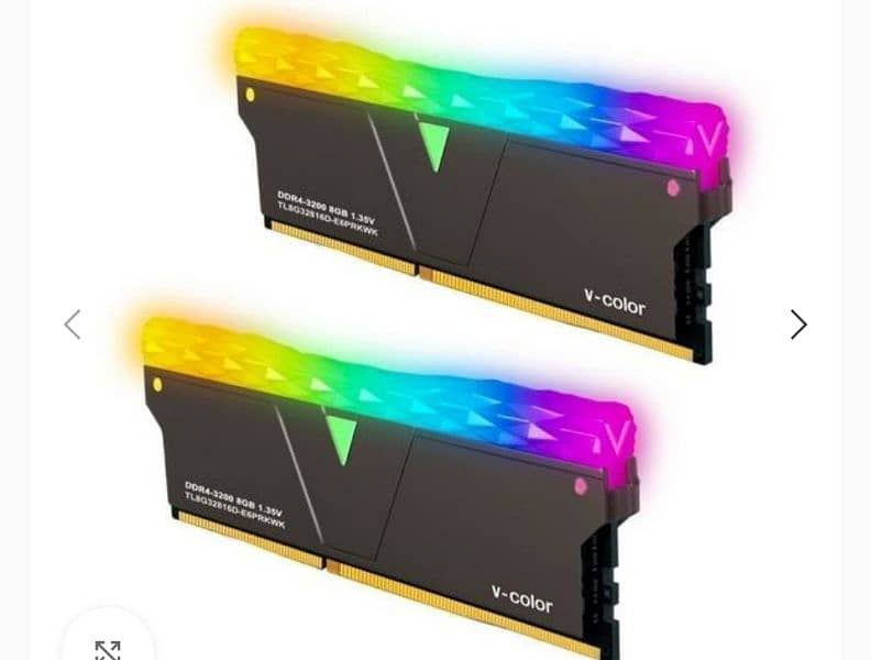 V-Color Prism Pro RGB 16GB (8GBx2)DDR4 DRAM 3200MHz Jet Black Color 0
