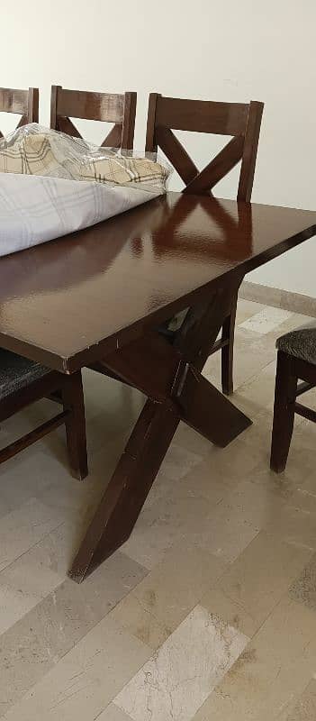 8 Seater wooden dinning table for sale 1