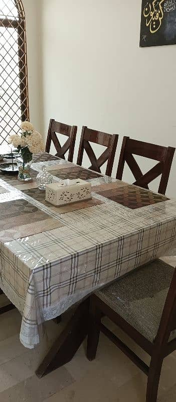 8 Seater wooden dinning table for sale 6