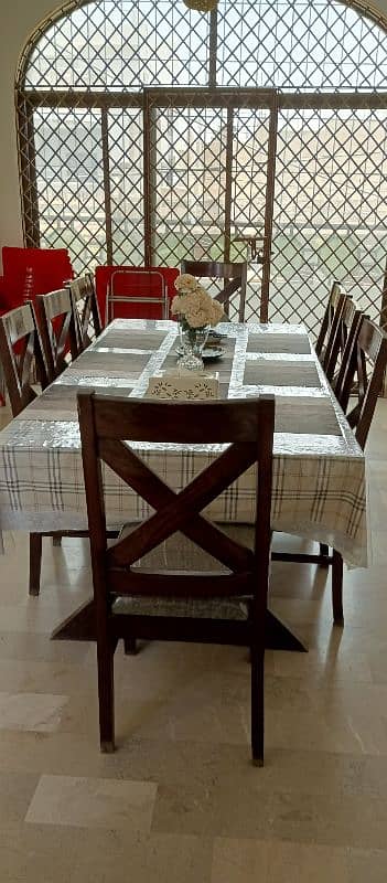 8 Seater wooden dinning table for sale 7