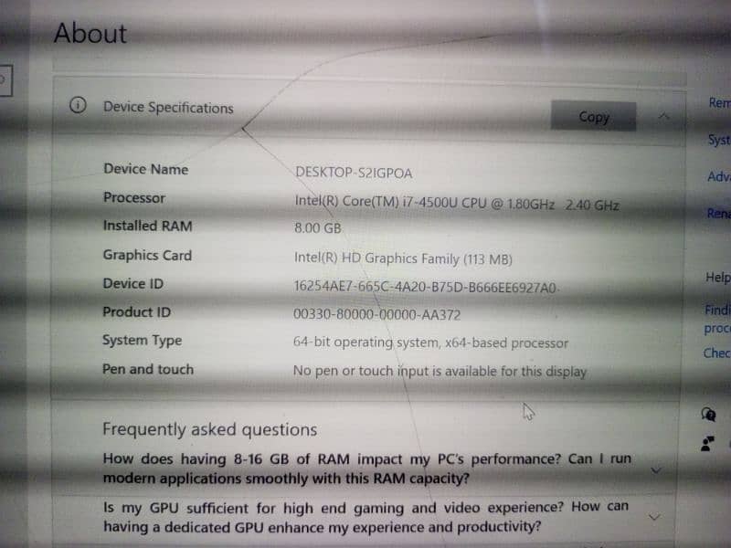 Laptop for Sale: HP Spectre XT TouchSmart 15-4010nr (Ultrabook) 5