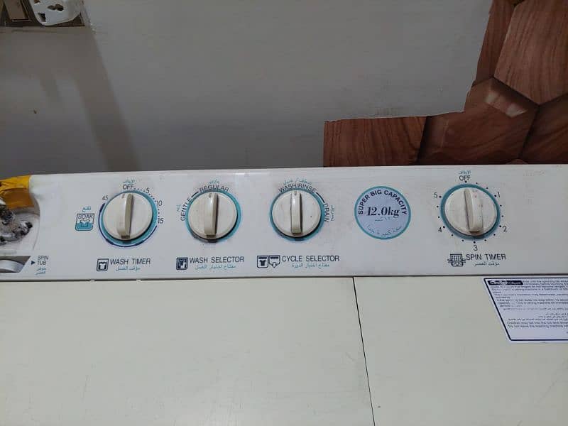 Panasonic washing machine 12 kg jumbo size 4