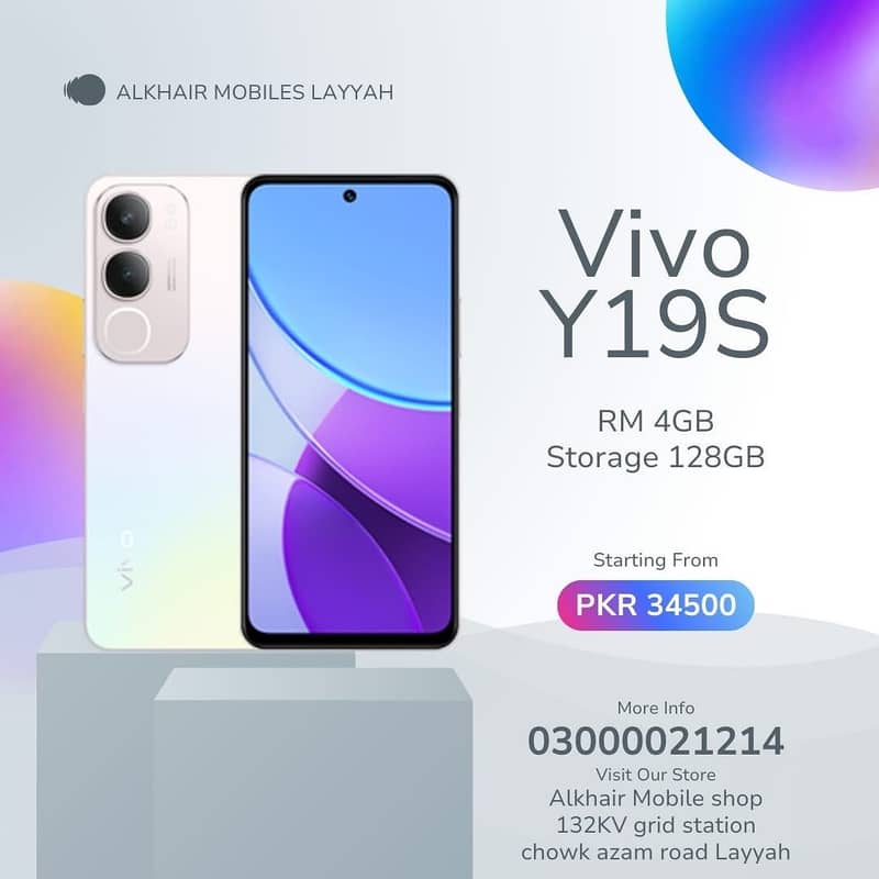 Vivo Y19s box pack Layyah 0
