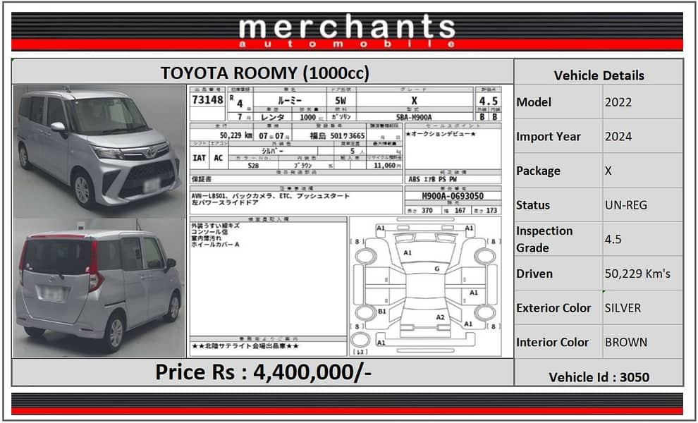 Toyota Roomy 2022 X 5