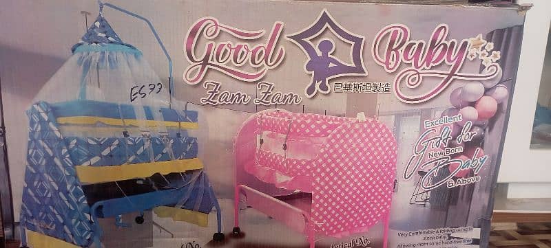 Baby folding cradle/Foldable infant bassinet/Baby swing cradle 3