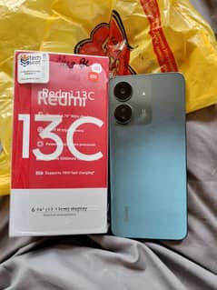 Redmi 13c full box 10/10 3 month warranty 6/128