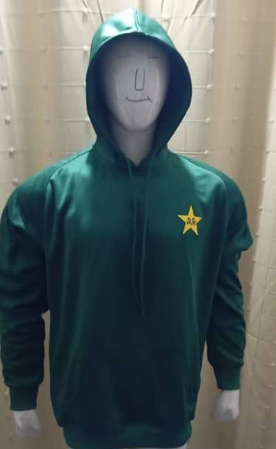 Uppers and hoodies with Pakistan's logo