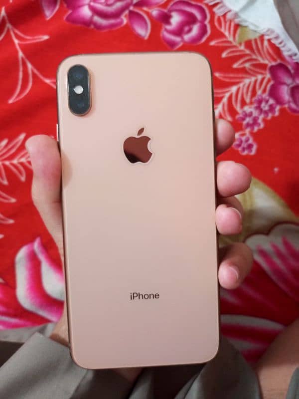 Iphone xs max256 GB non PTA 10/9 battery charger baqi ok safa set 1