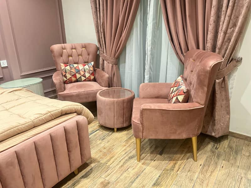 Hights 1 d block one bed furnished apartment available for rent bahria town phase 1 3