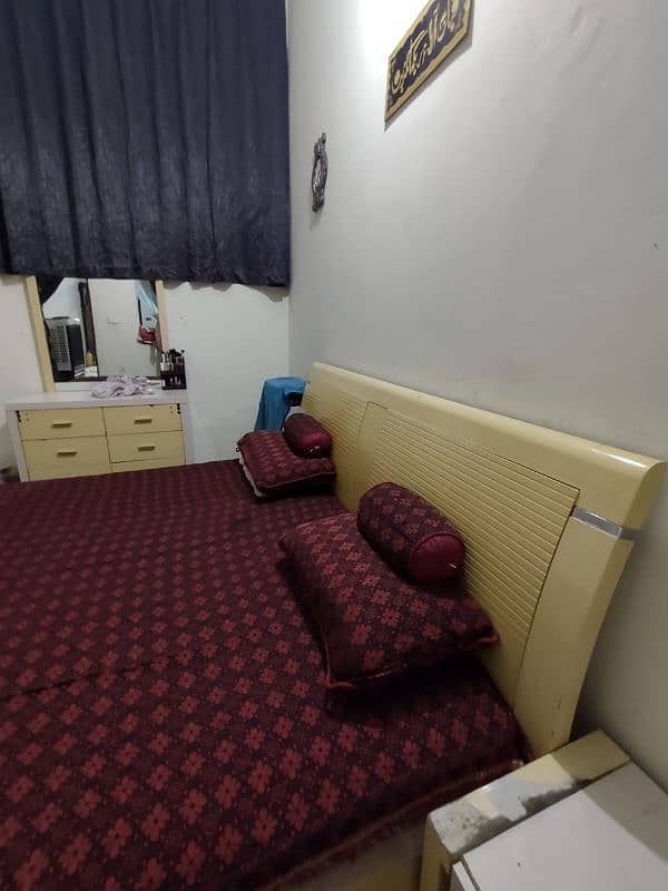 bed set luxury all ok king size bed set LCD almari 03184089021 1