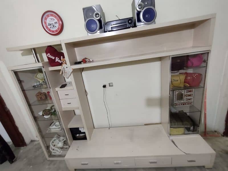 bed set luxury all ok king size bed set LCD almari 03184089021 5