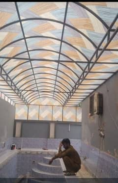 FIBERGLASS SHADES AND GREEN SHADES