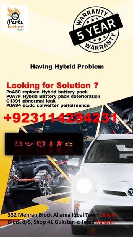 All Cars Mechanical/Electrical/Suspension/Hybrid Battery/ABS Service 1