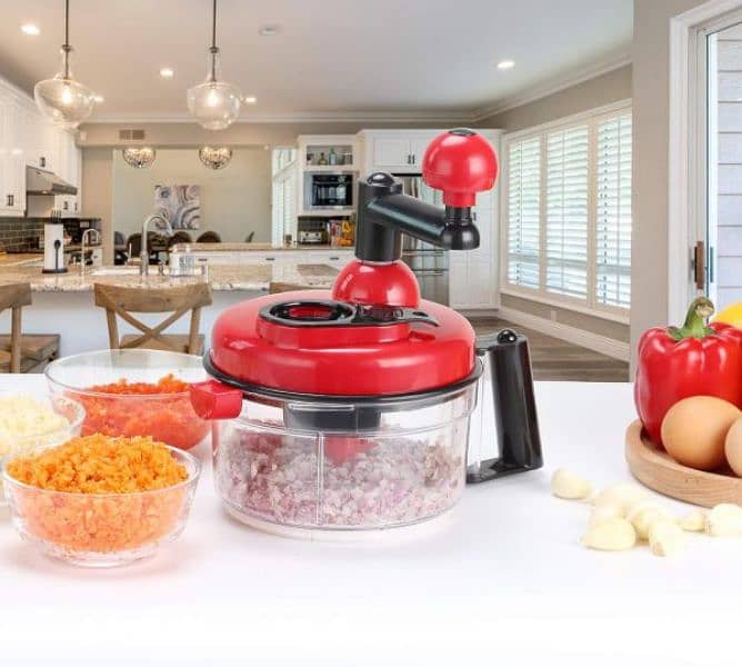 Manual Hand Multifunction Speedy Vegetable Quick Chopper 0