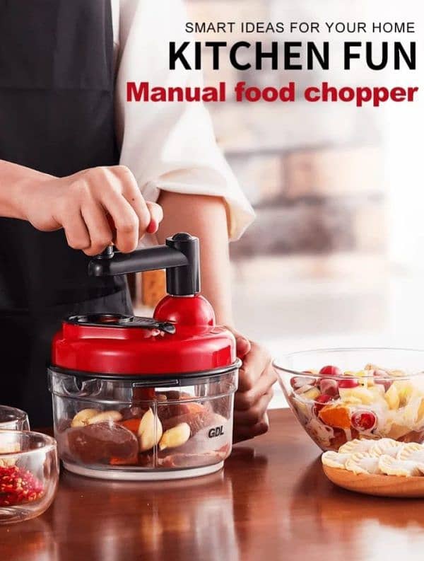 Manual Hand Multifunction Speedy Vegetable Quick Chopper 1