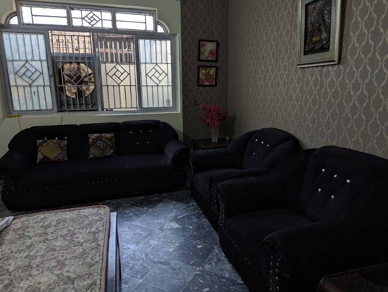 5 Seater Sofa, King Sized Bed with Spring Mattress 2