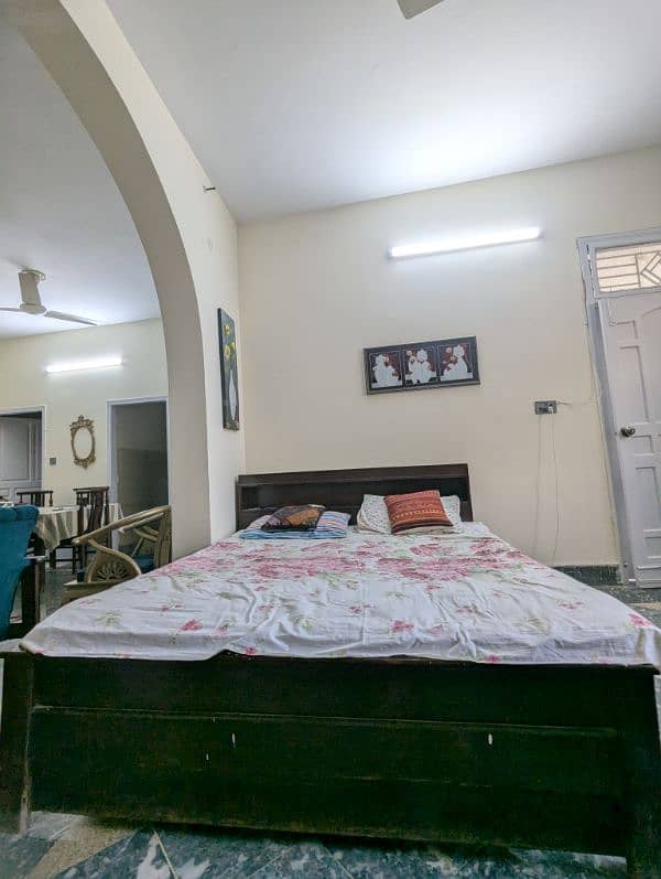 5 Seater Sofa, King Sized Bed with Spring Mattress 5