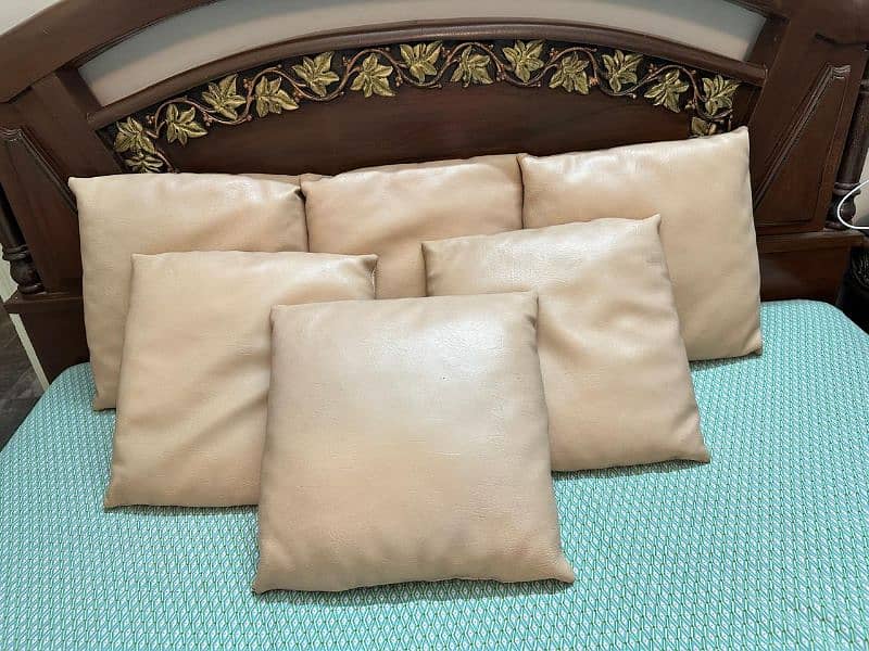 06 leather cushions (beige) 0