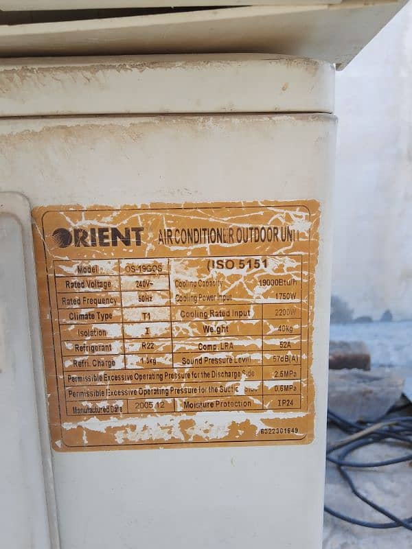 Orient 1.5 Ton split AC 3