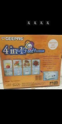 New Geepas Food processor bought from KSA!