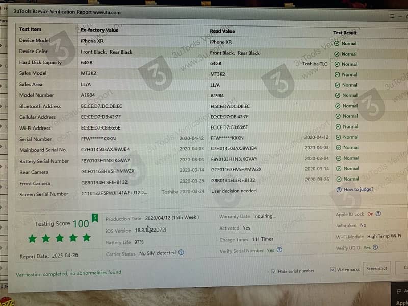 Iphone XR 97 health 4