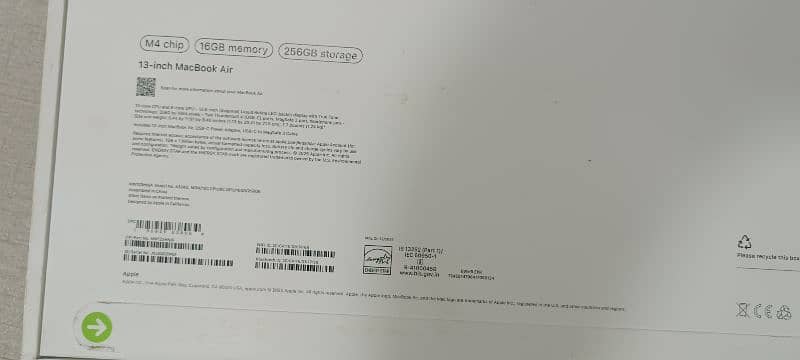 Macbook Air M4 2024 13.3" 16/256 Sealed box pack 2