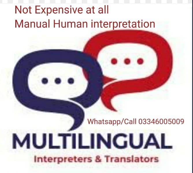 I inperson, manual and remote Translation,interpretation 0