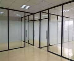 12mm glass partition shower cabin terrace gril stair 8mm glass work
