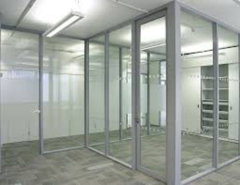 12mm glass partition shower cabin terrace gril stair 8mm glass work 1