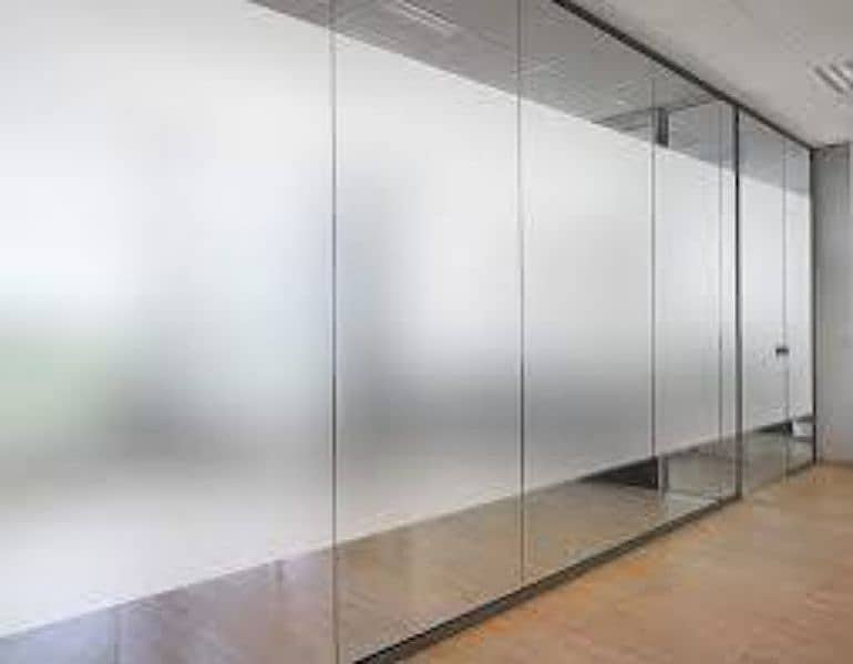 12mm glass partition shower cabin terrace gril stair 8mm glass work 4