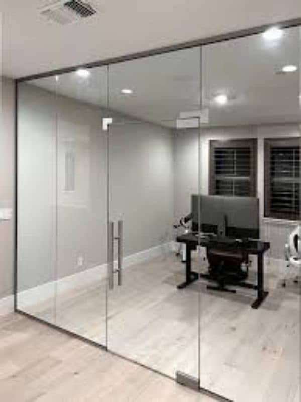 12mm glass partition shower cabin terrace gril stair 8mm glass work 8