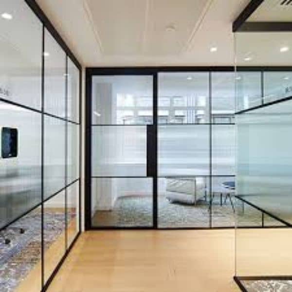12mm glass partition shower cabin terrace gril stair 8mm glass work 9