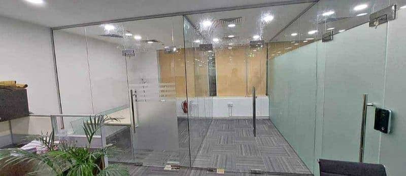 12mm glass partition shower cabin terrace gril stair 8mm glass work 15