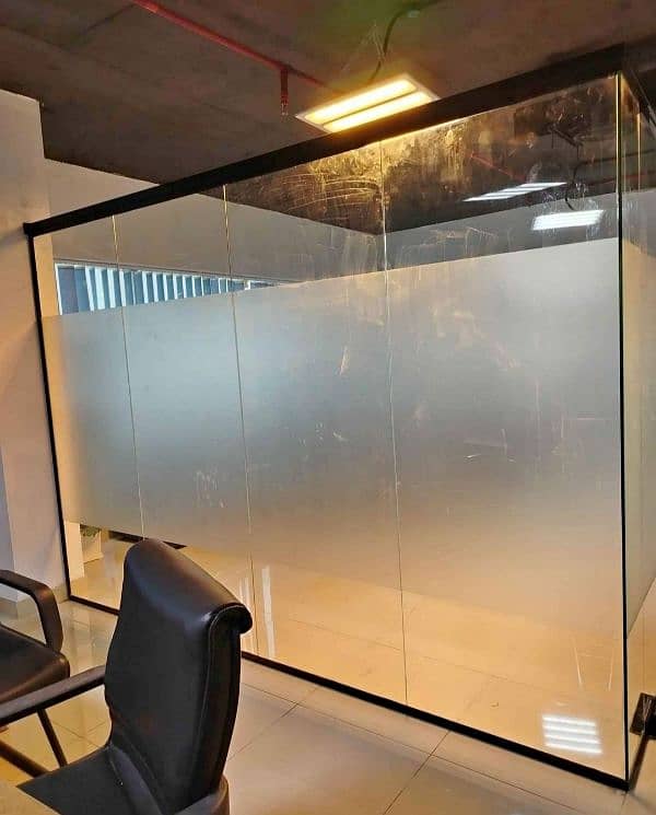 12mm glass partition shower cabin terrace gril stair 8mm glass work 16