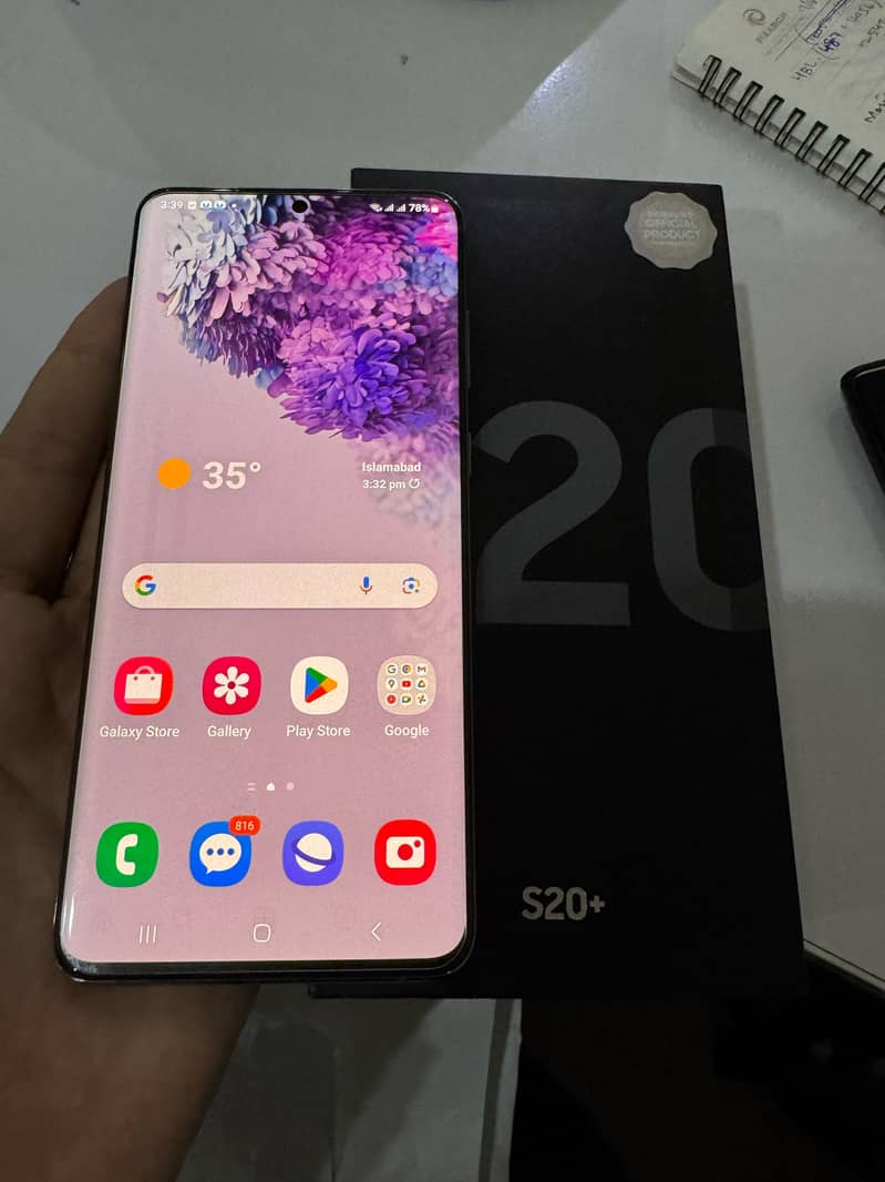 Samsung Mobile S20 Plus 1