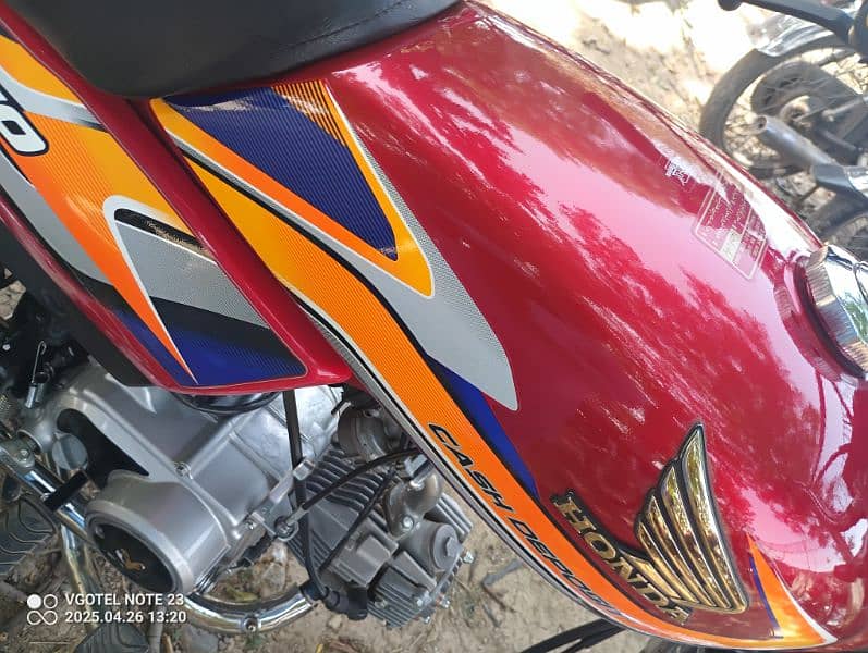 Honda CD70 2025 MODEL NICE CONDITION RAWALPINDI NUMBER WITH FILE 1