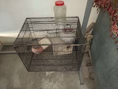 used cage for sale urgent sale 1.5/2 size 2 portion