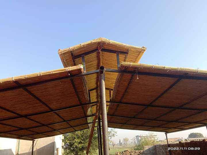 Bamboo Work|Animal Shelter|Parking Shades|Wall Partitions|Jafri shade 9