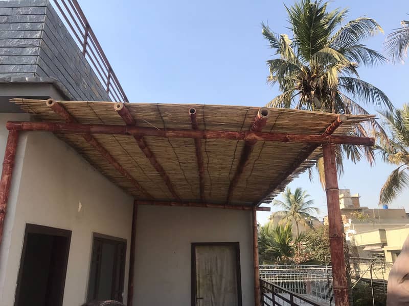 Bamboo Work|Animal Shelter|Parking Shades|Wall Partitions|Jafri shade 14