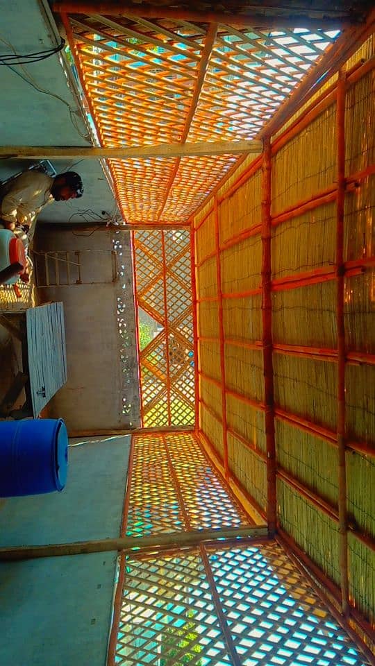 Bamboo Work|Animal Shelter|Parking Shades|Wall Partitions|Jafri shade 19
