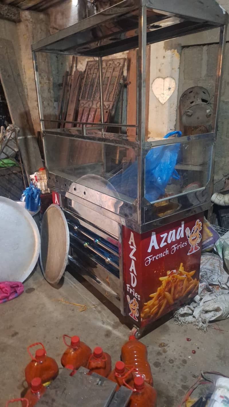 FRENCH FRIES STALL WITH 02 FRYER INSTALLED FOR SELL 0