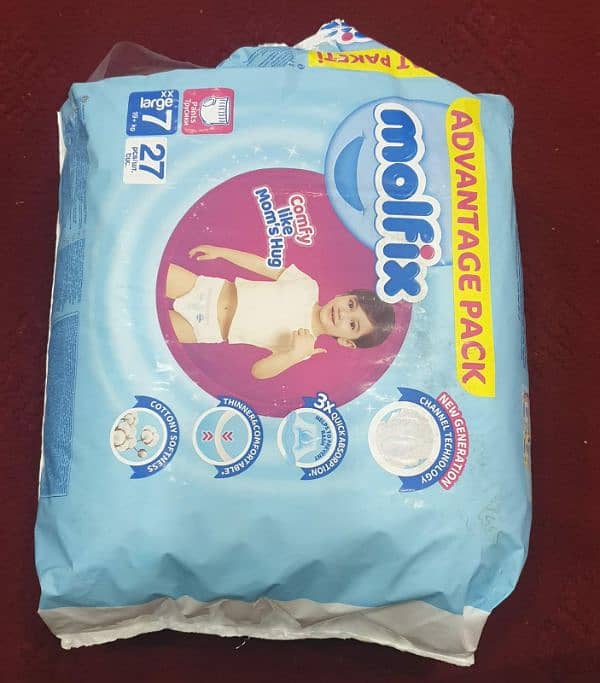 Molfix Diapers Size 7 (XXL) – 18 Pieces per Pack 1